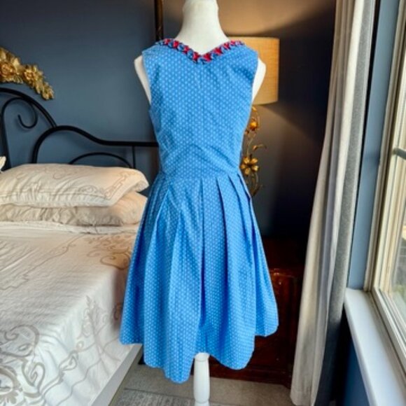 NWT Blue Polka Dots Dirndl - Picture 7 of 15